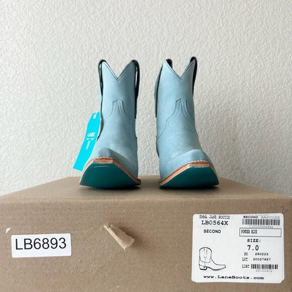Sky Blue Ankle Boots - Picture 10 of 11